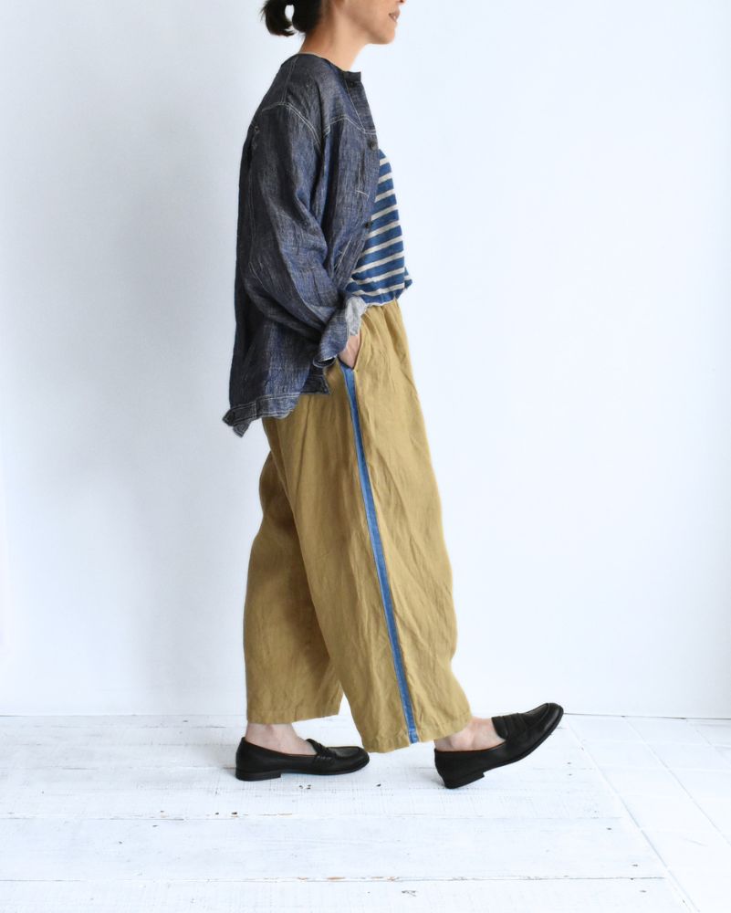 サイドラインカンフーパンツ BrownBeige