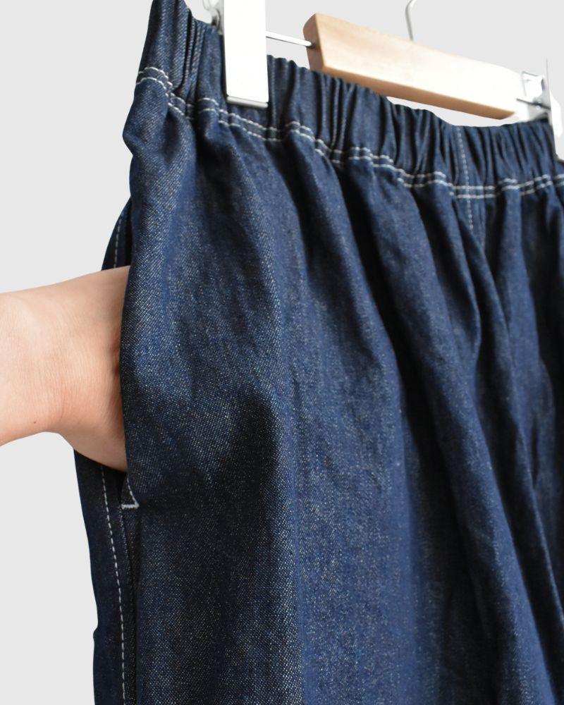 ビックポケットペグトップパンツ (DENIM) Indigo