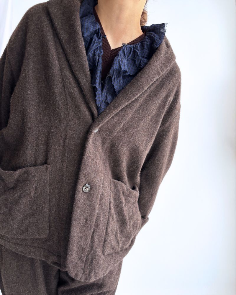 ウールテーラードジャケット Brown