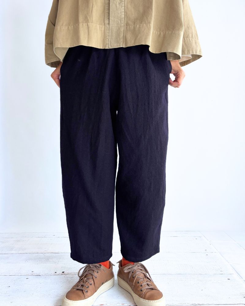 コクーンパンツ（ウール） Navy