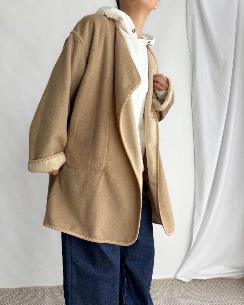 4WAY REVERSIBLE COAT 'KALIE' Beige