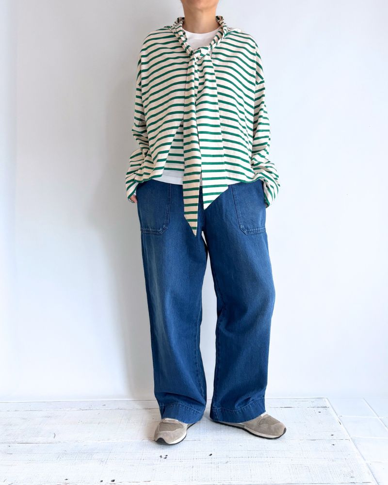 taco cotton ボーダータイ Pink/Green
