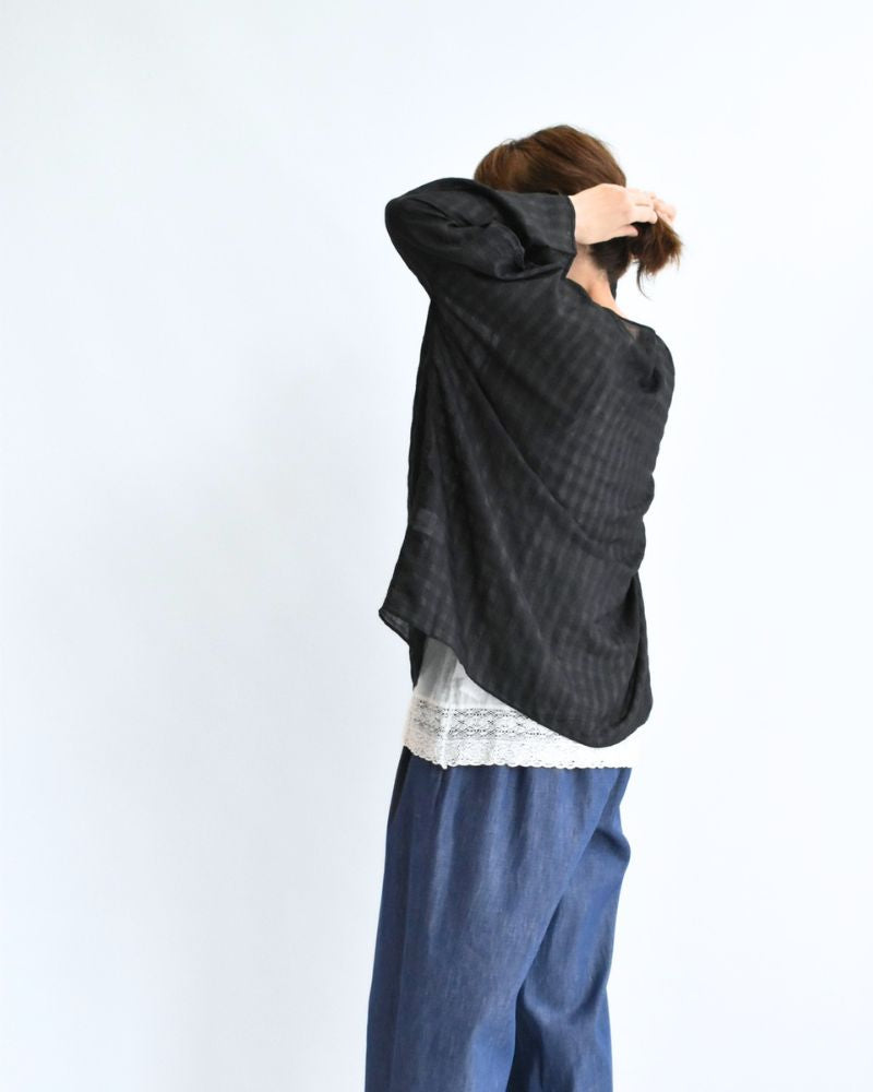 DROP SHOULDER SMOCK Black