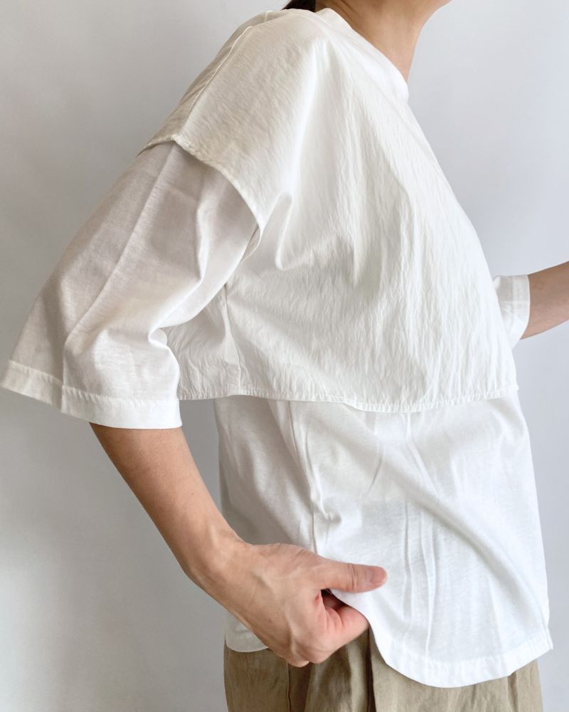 【sale】LAYERED TOPS 'HABOI' White