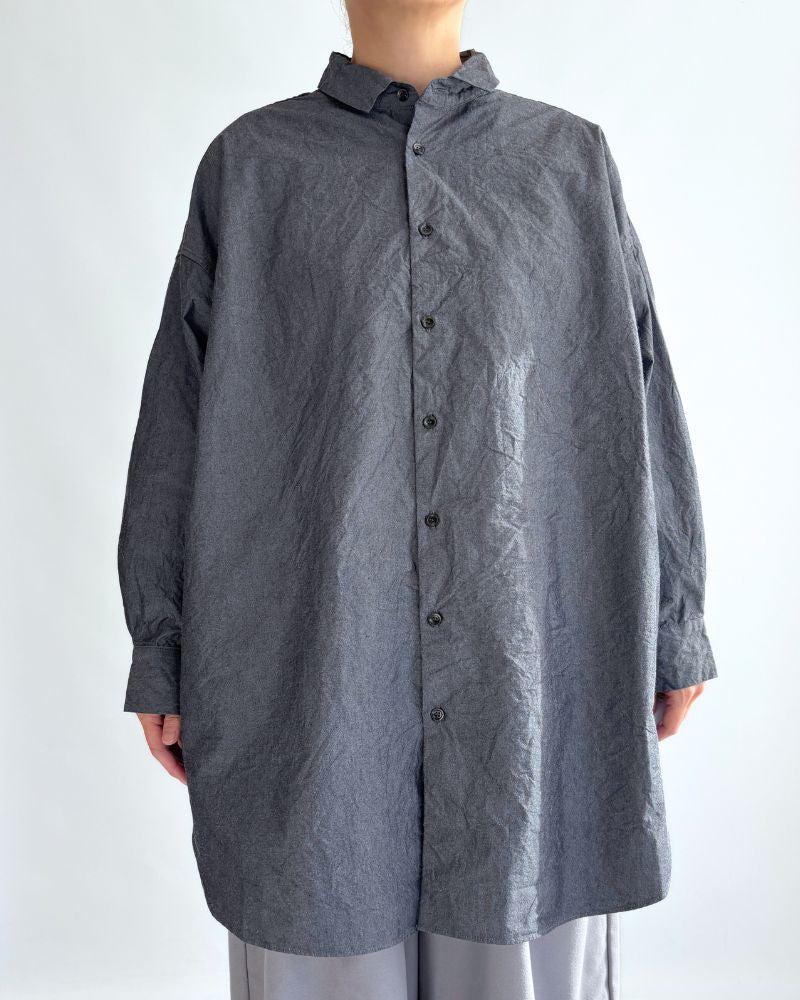 タイムレスロングシャツ Indigo