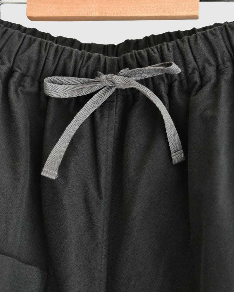 アシンメトリーベイカーパンツ（モールスキン） DarkGray