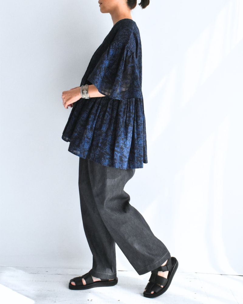 FLARED/SL SHIRTS WITH Navy/Blue