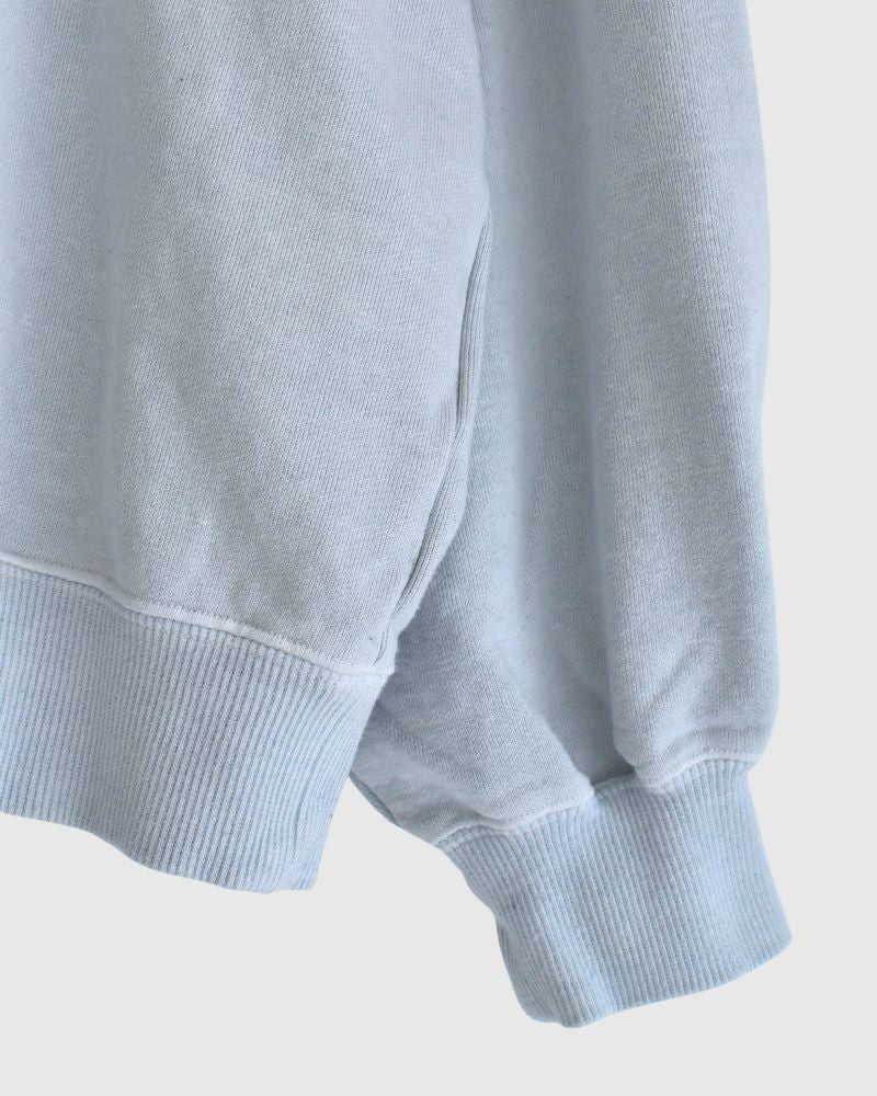 Pigment dye スウェットL/S Blue