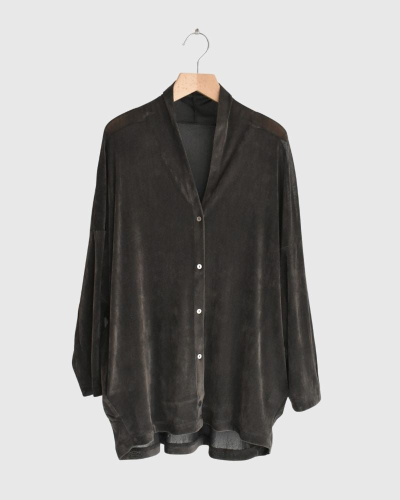 TULLE FLOCKY カーディガン DarkBrown