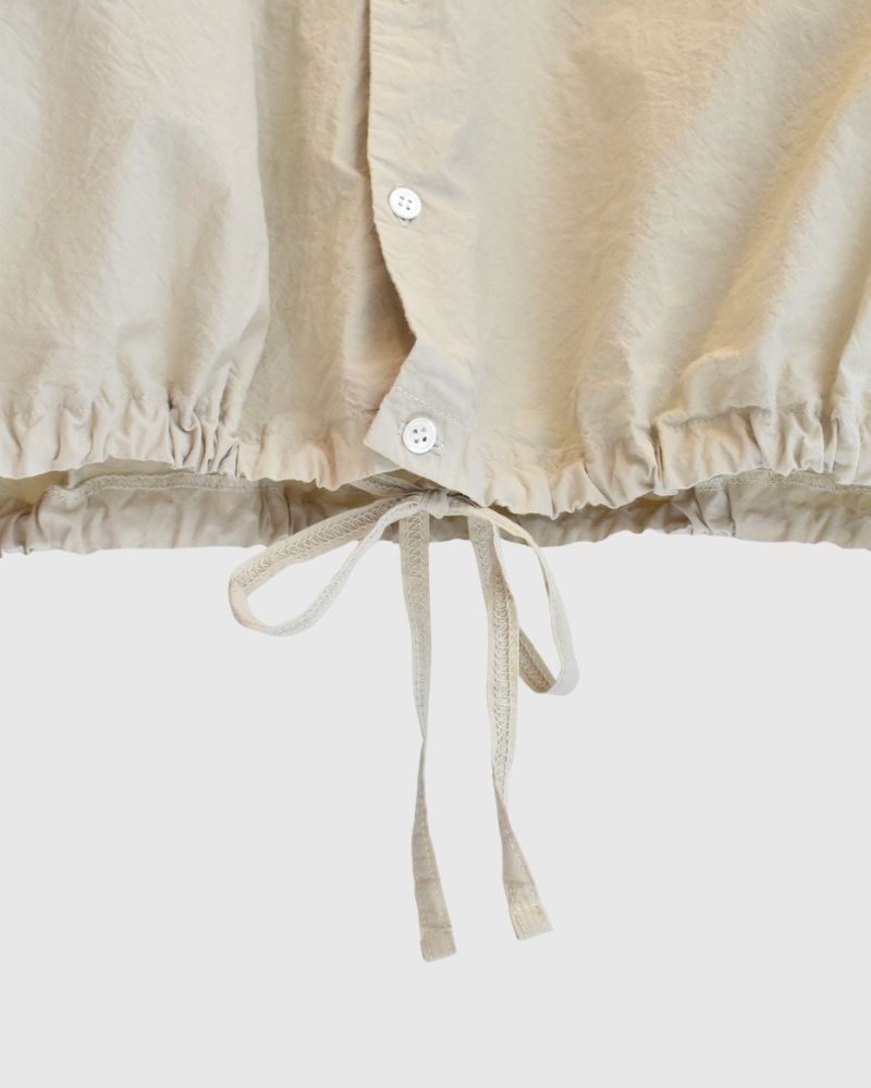 シュリンクフレンチスリーブシャツ Beige