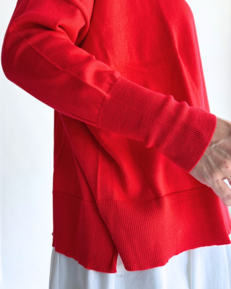 5COL 2WAY カーディガン Vermilion