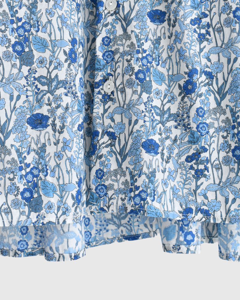 LIBERTY PRINT シャツブラウス Nazuna