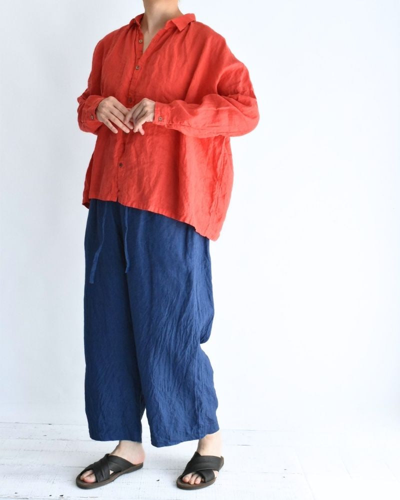 フレンチリネンシャツ Red