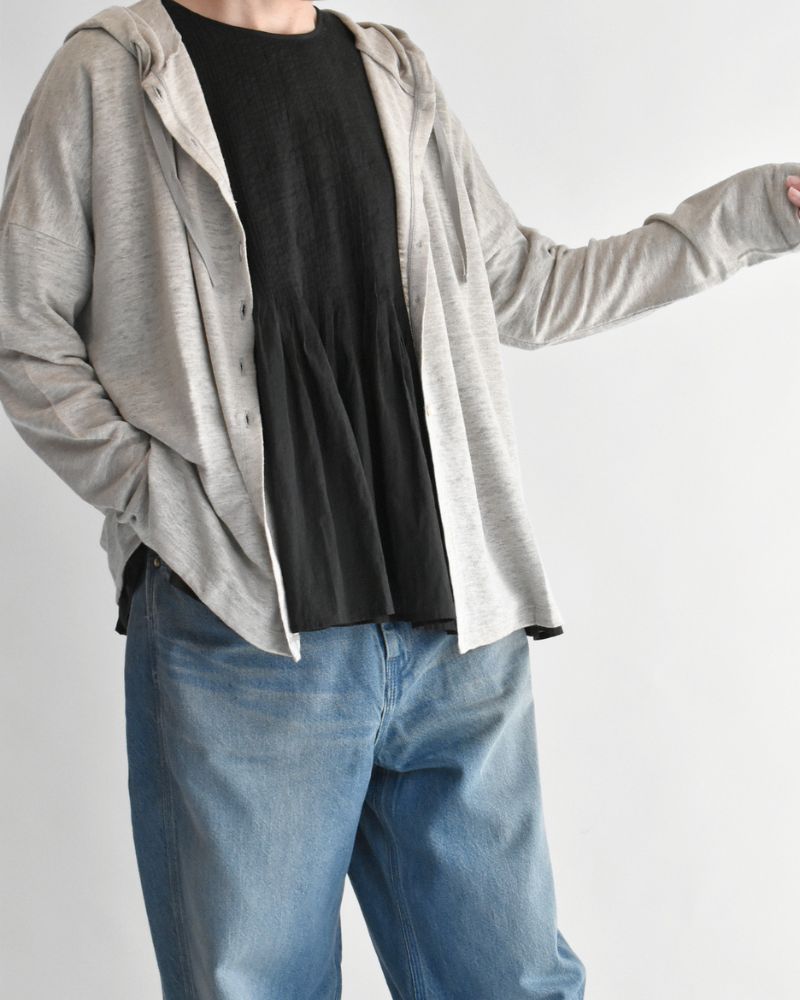 フードカーディガン（LINEN） Natura