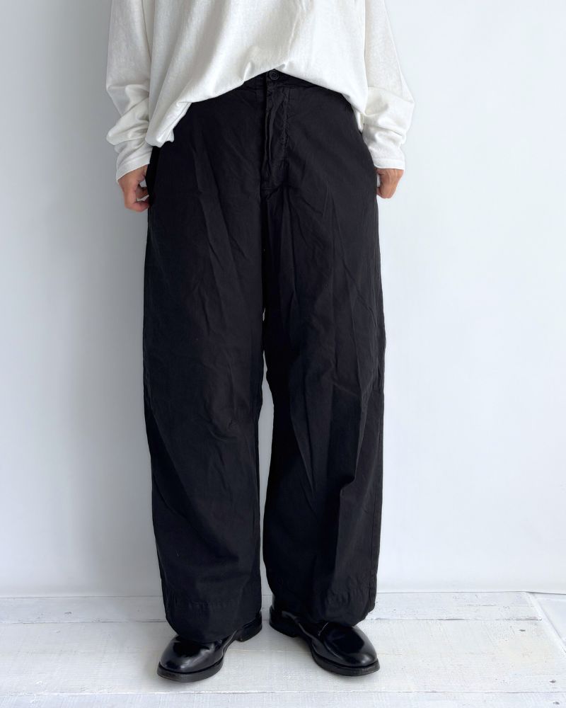 ガーメントダイパンツ Black