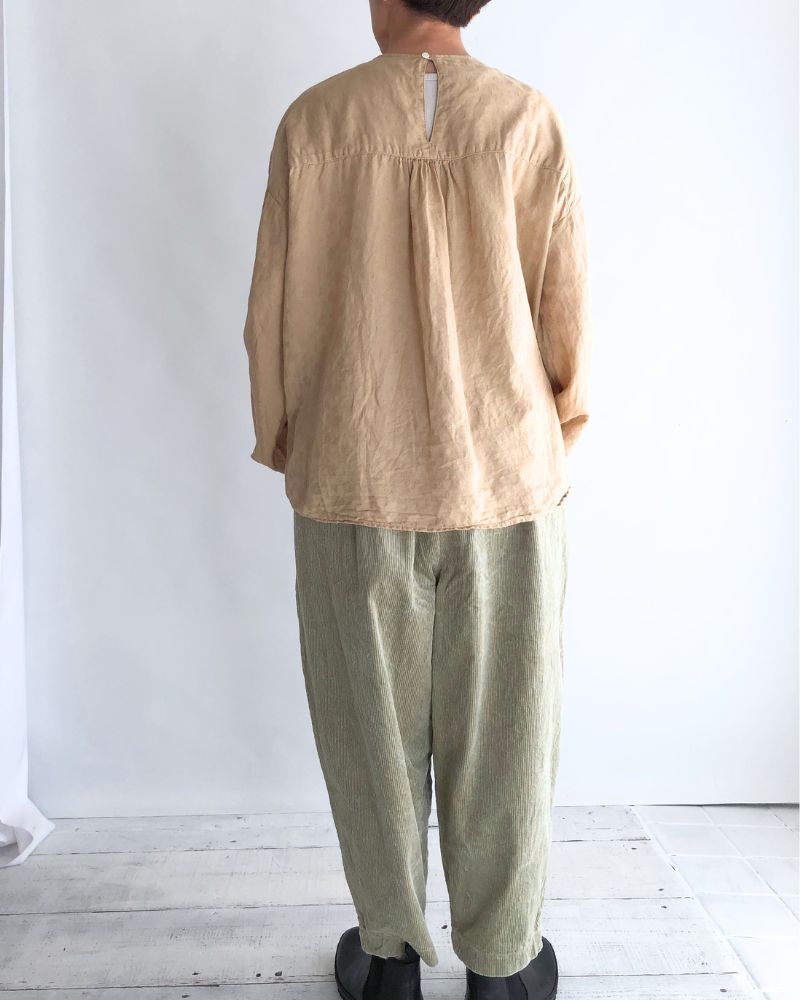 アンティークローズジャカードモダニストブラウス AntiqueBeige