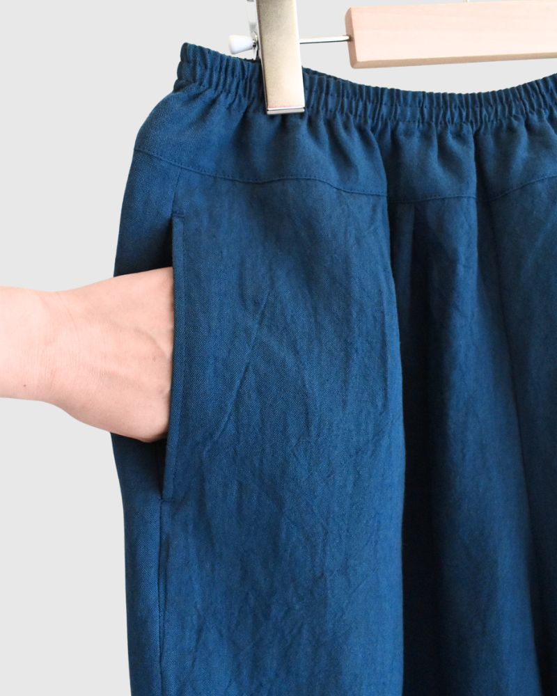 エッグパンツ（LINEN/RAMY） Blue