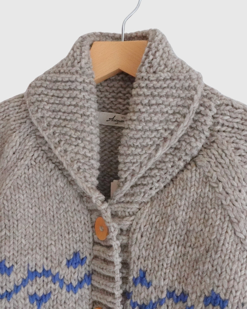 ペルー ハンドニット カーディガン Gray