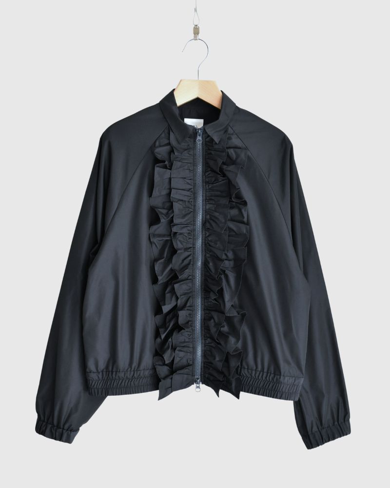 フロントフリル ZIPUP ジャンパー Navy