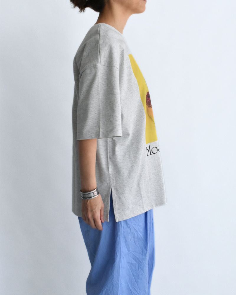 2Way プリントTシャツ AshGray