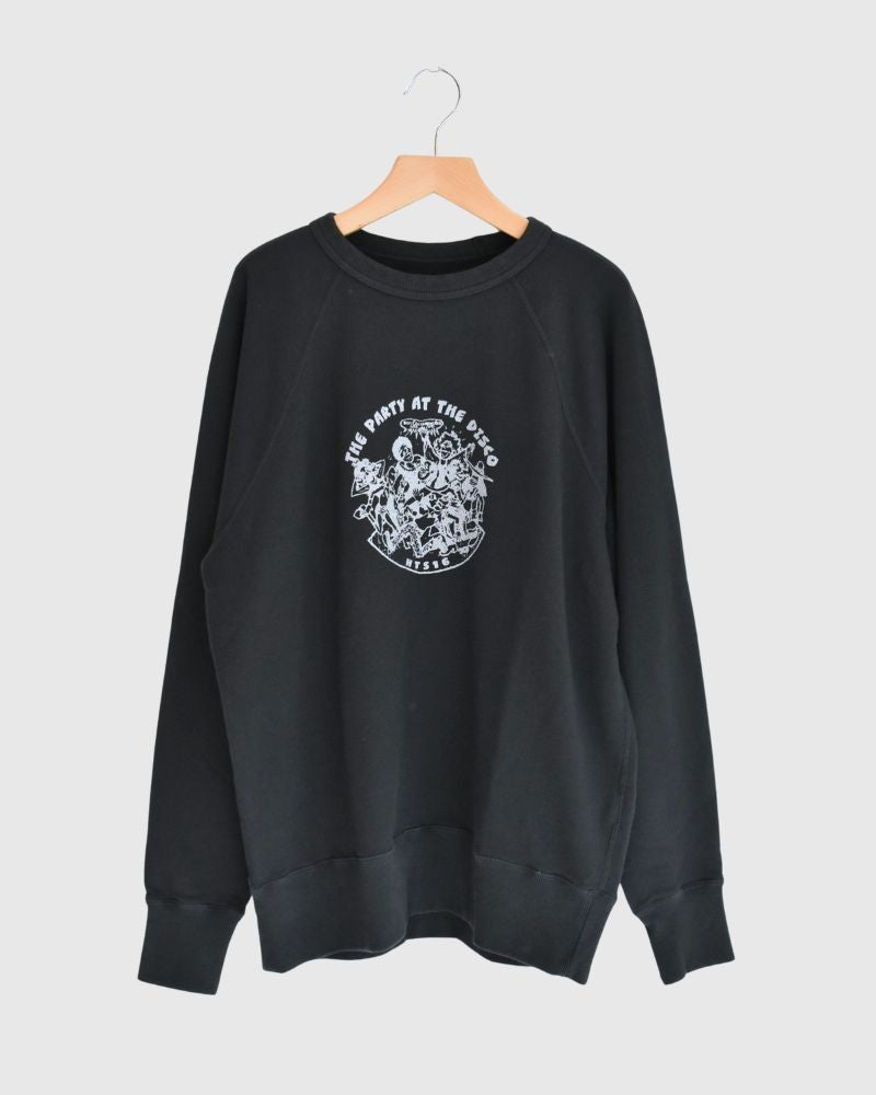 "HTS16" プリントスウェットシャツ DeepNavy