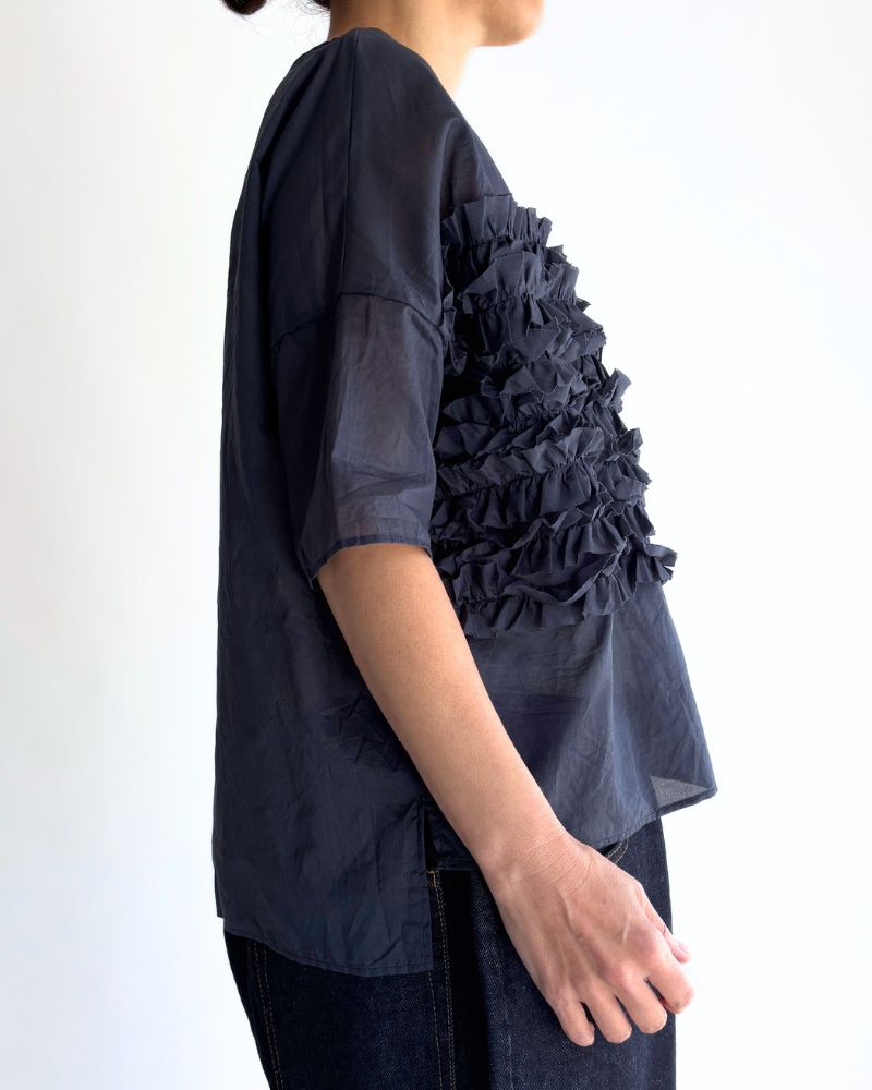 ビサイドフリルプルオーバー Navy