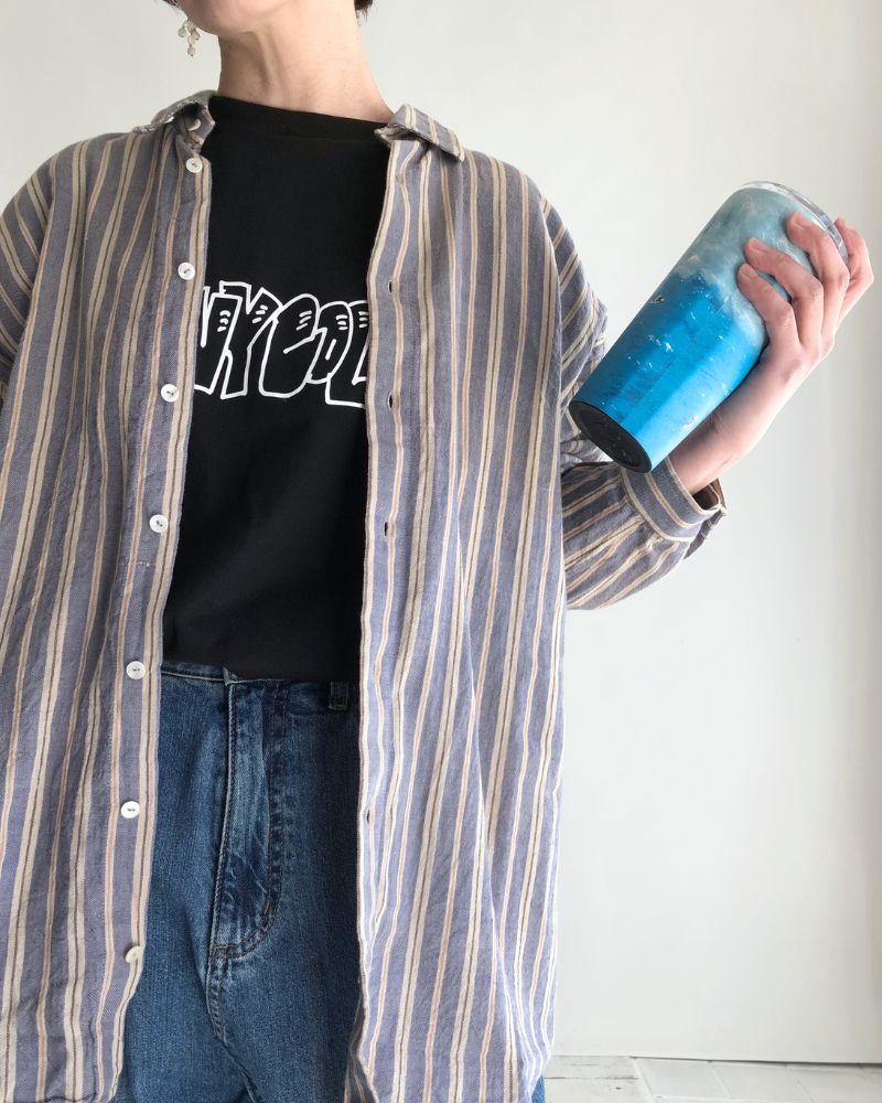 グラフィックロゴ ロングスリーブTee (MENS) Black