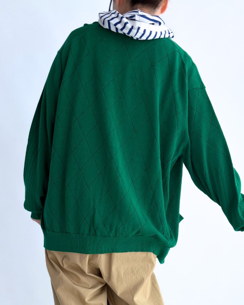 ドローストリング フーディプルオーバー Blue/White