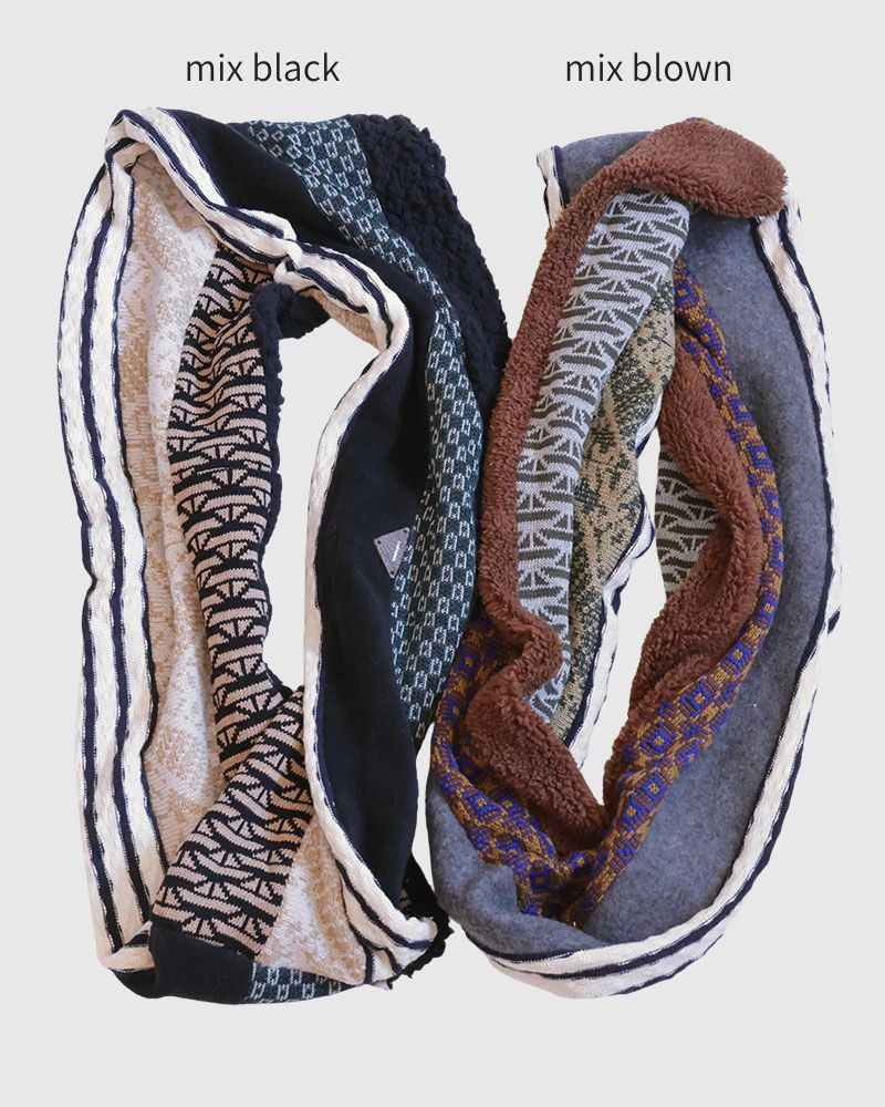 パッチワークロングスヌード