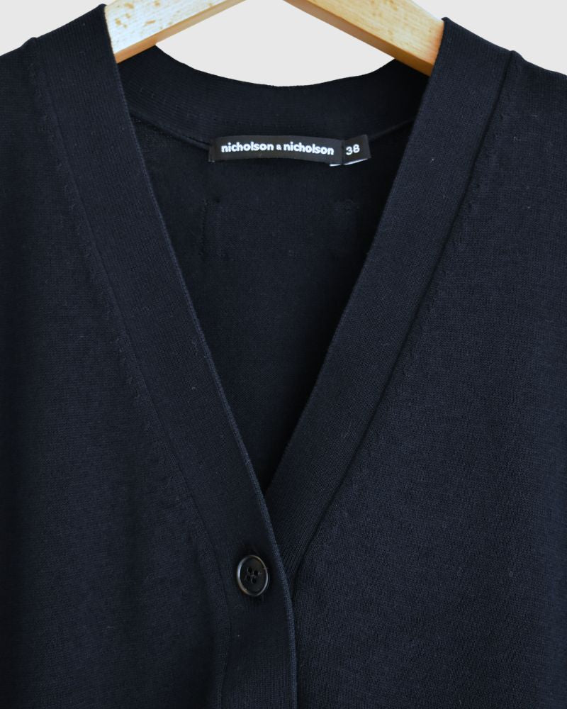 COVE Vネックショートカーディガン Navy