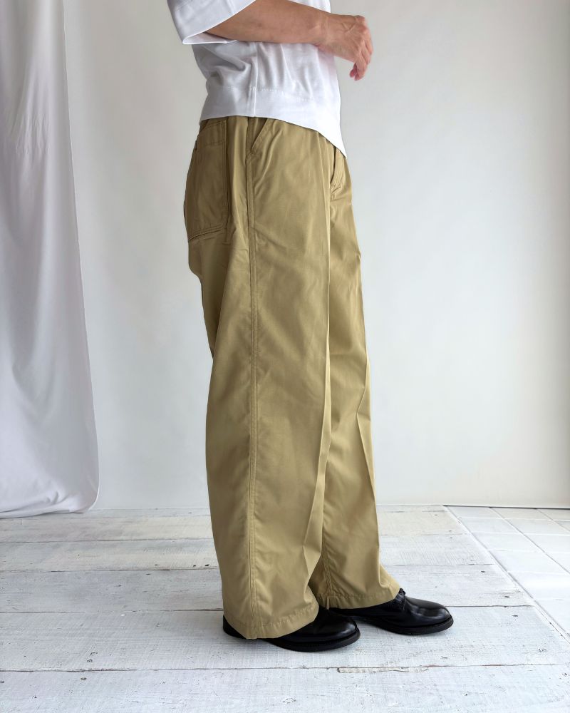 PE/Cツイル センタープレスパンツ Beige