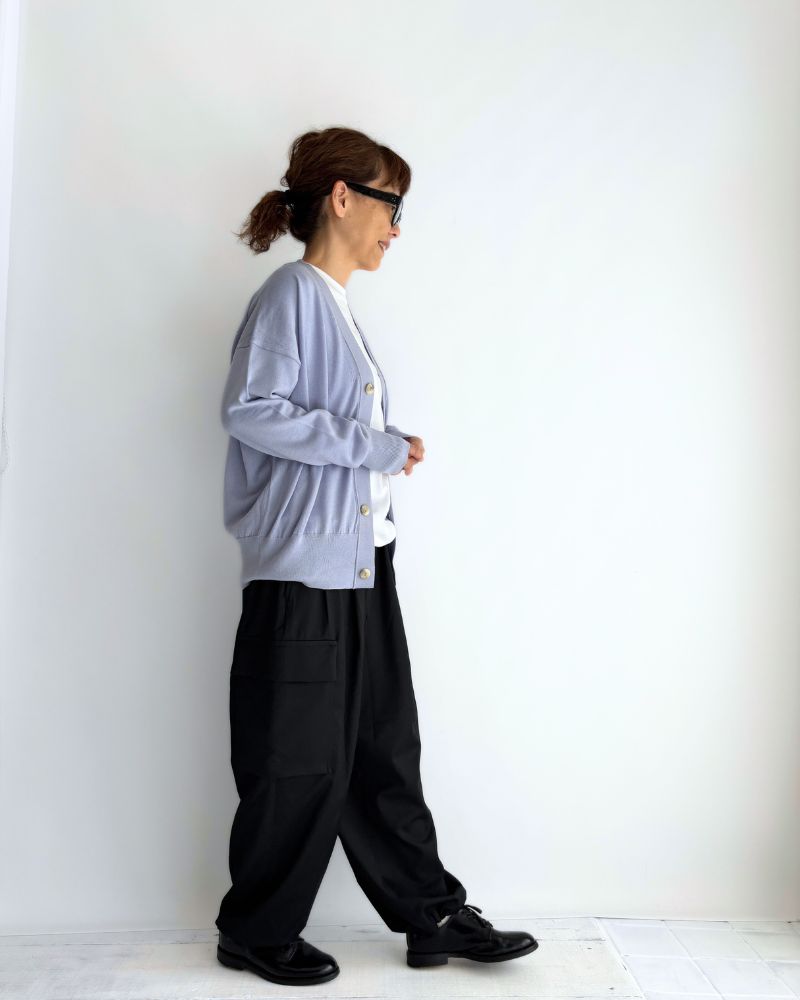 メリノダディカーディガン Lavender