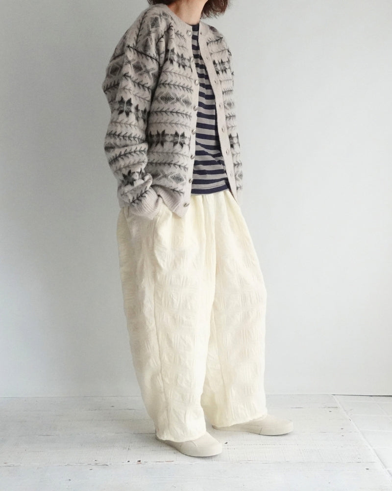 ノルディックニットカーディガン Ivory