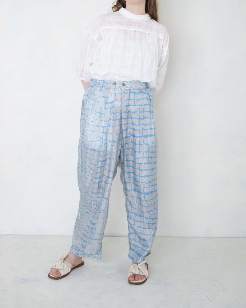 【予約】S/S TP070 石畳柄のテロテロパンツ（3月）