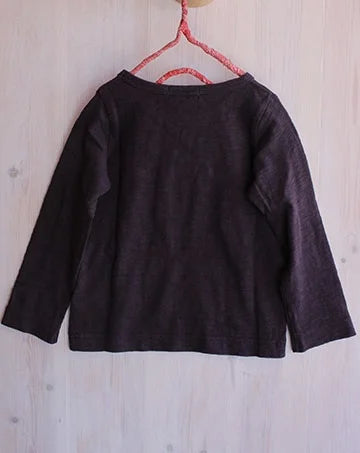 【sale】16/-ムラテンジクL/STシャツ Wine　110cm