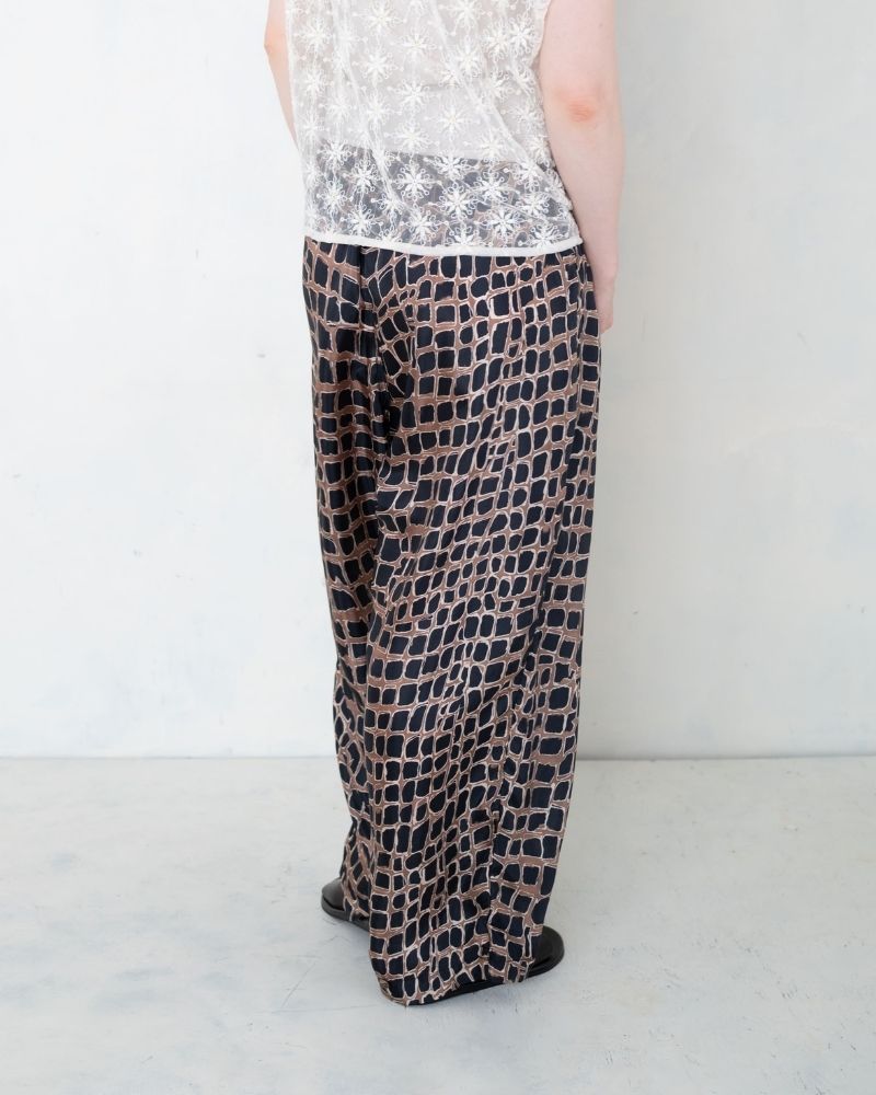 【予約】S/S TP070 石畳柄のテロテロパンツ（3月）