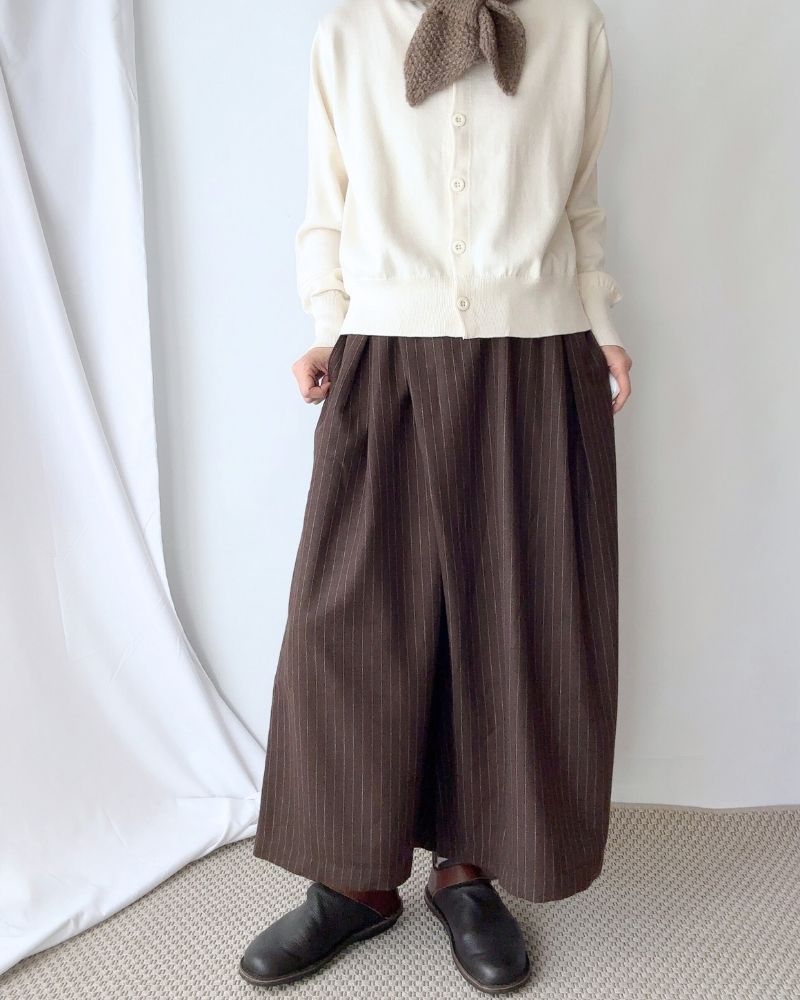 【sale】ツイードストライプパンツ BrownStripe