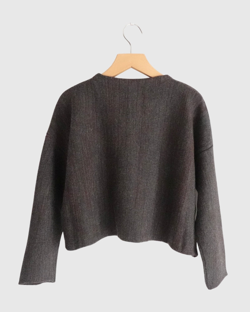 ボトルネックボイルニット Brown