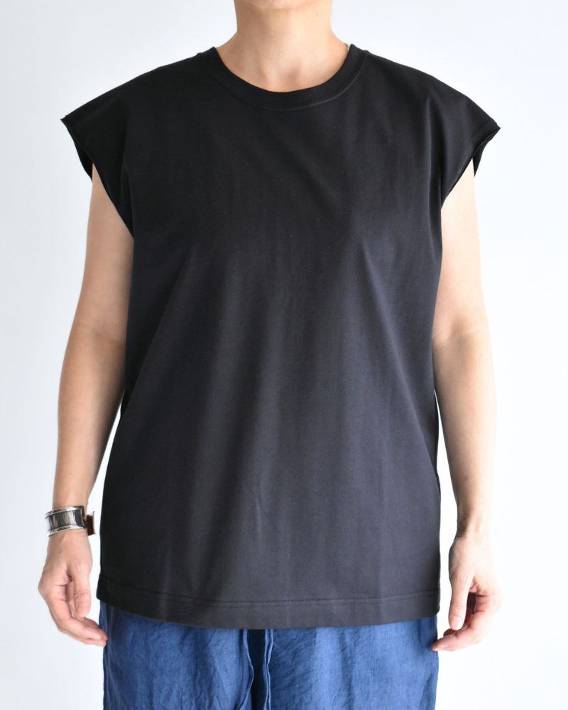 CALM フレンチスリーブTシャツ Navy