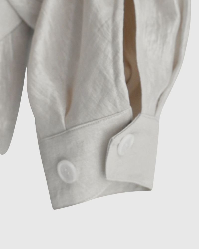 シャイニー フーディブルゾン OffBeige