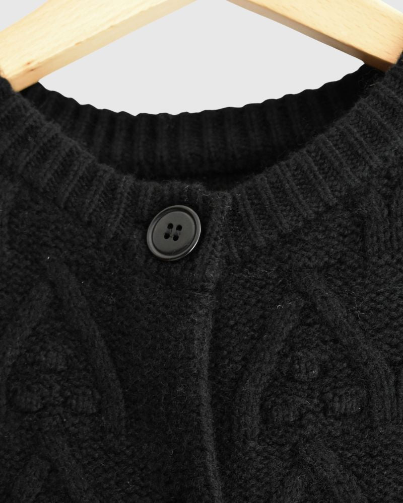 アノニマス アランニット 2WAY ワイドベスト Black