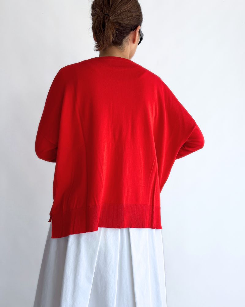 5COL 2WAY カーディガン Vermilion