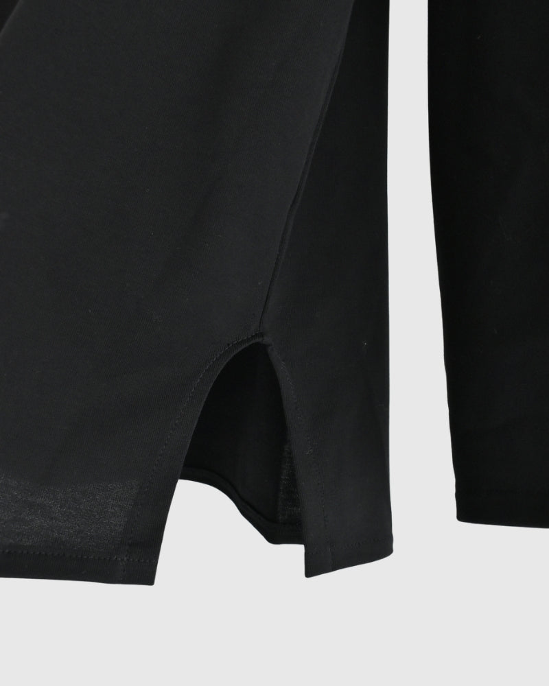ギザコットン バスクTシャツ Black
