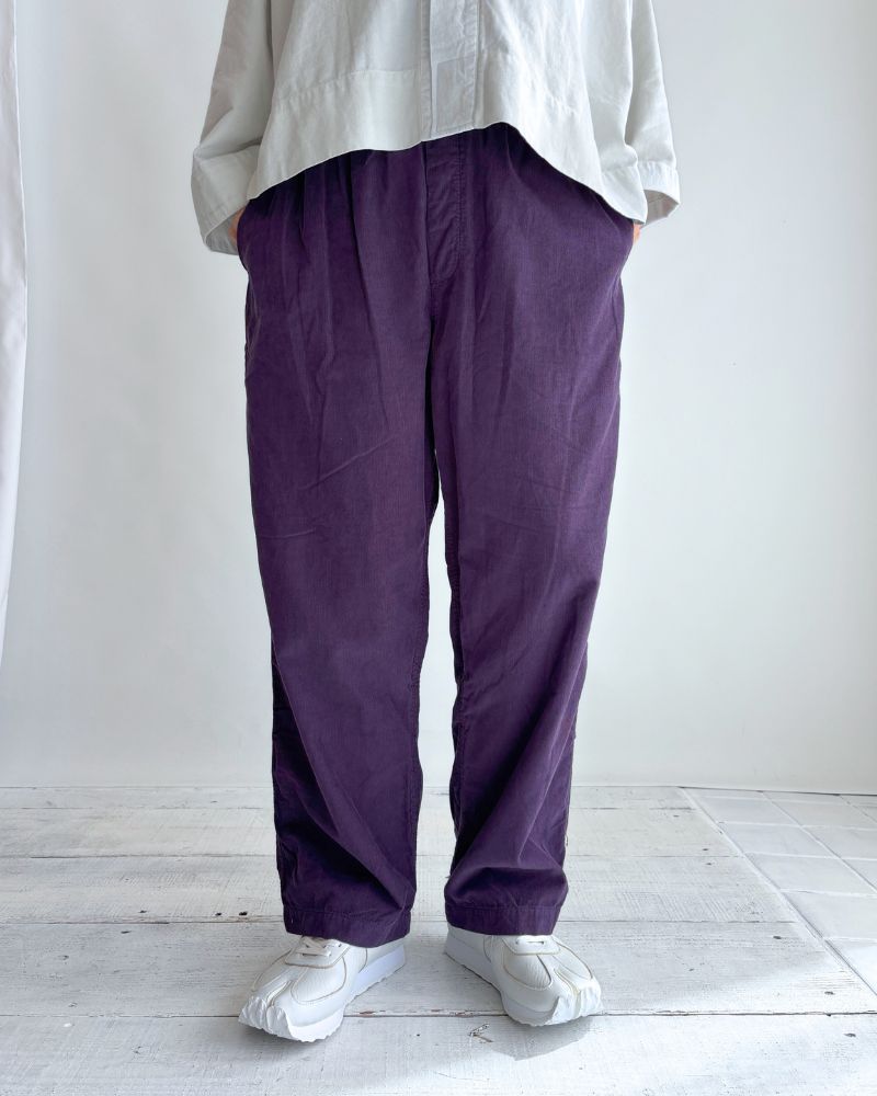 26 WALES CORDUROY OVERDYE EASY PANTS Purple