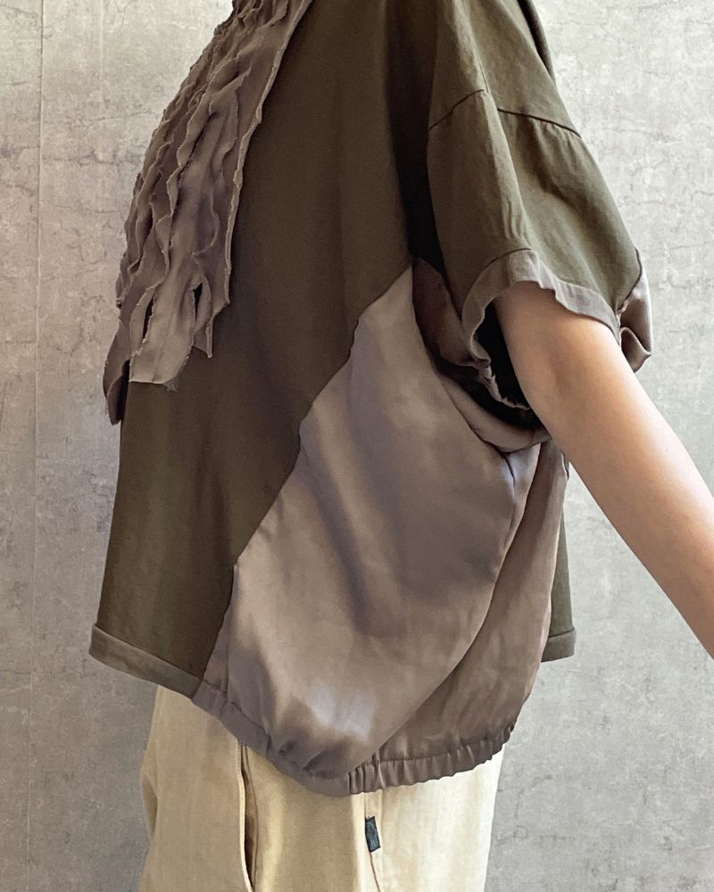 【追加生産】S/S 8T010 異素材スラッシュTee （6月中旬）