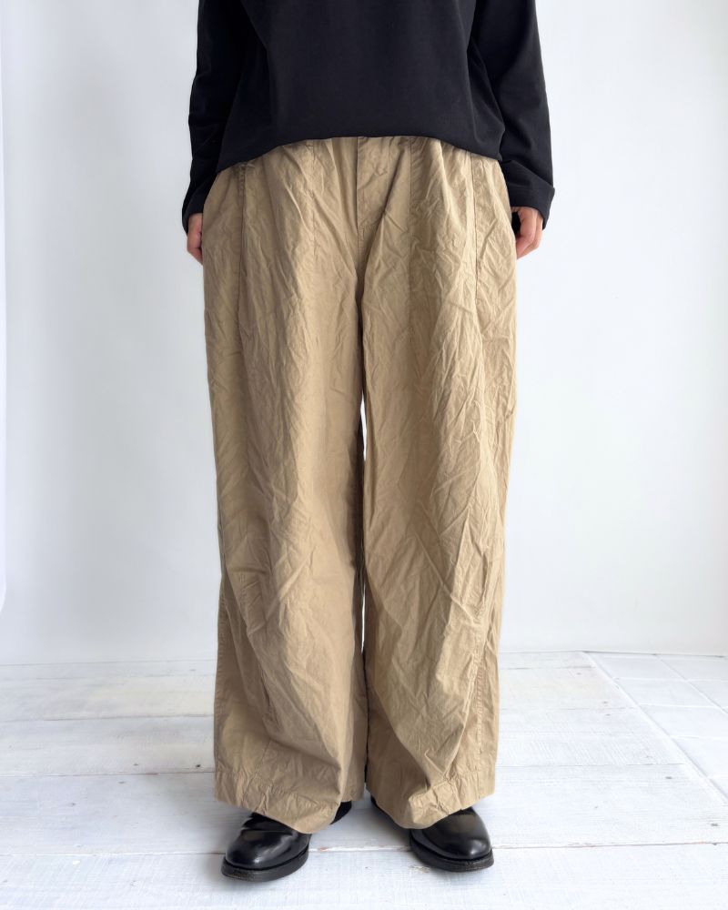 コットンシルクパンツ Beige