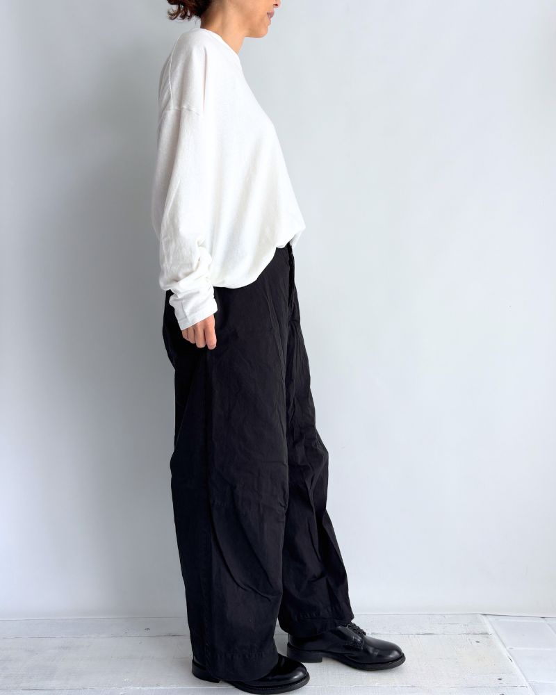 ガーメントダイパンツ Black