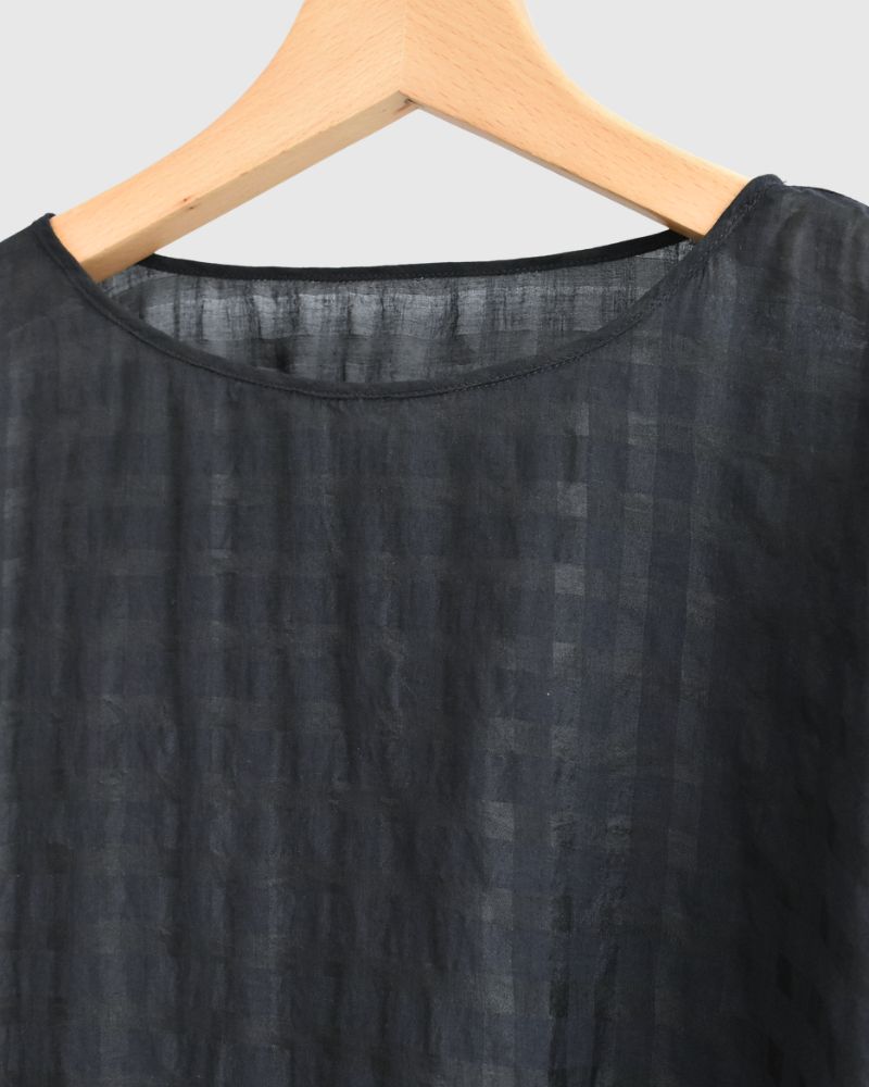 DROP SHOULDER SMOCK Black