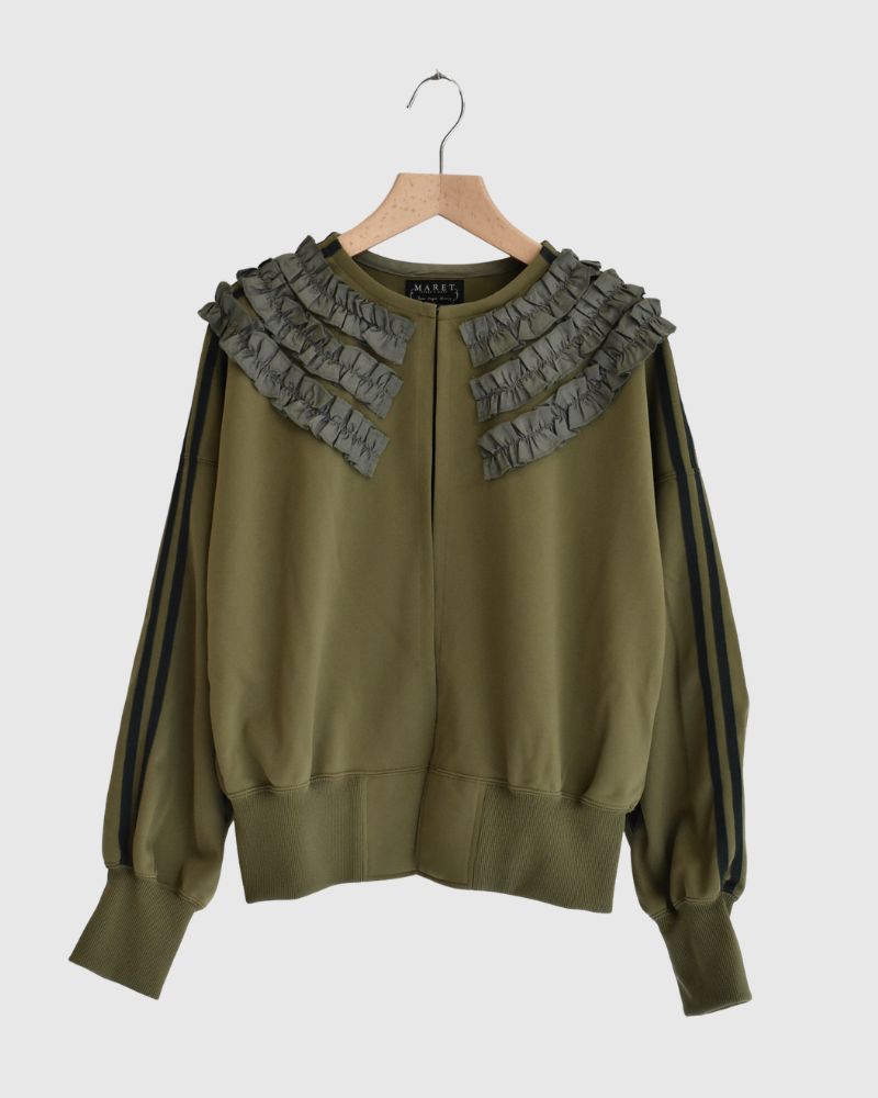 トラックフリルカーデ Khaki
