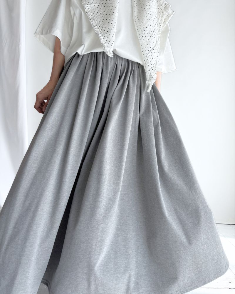 UVカット ギャザースカート Gray